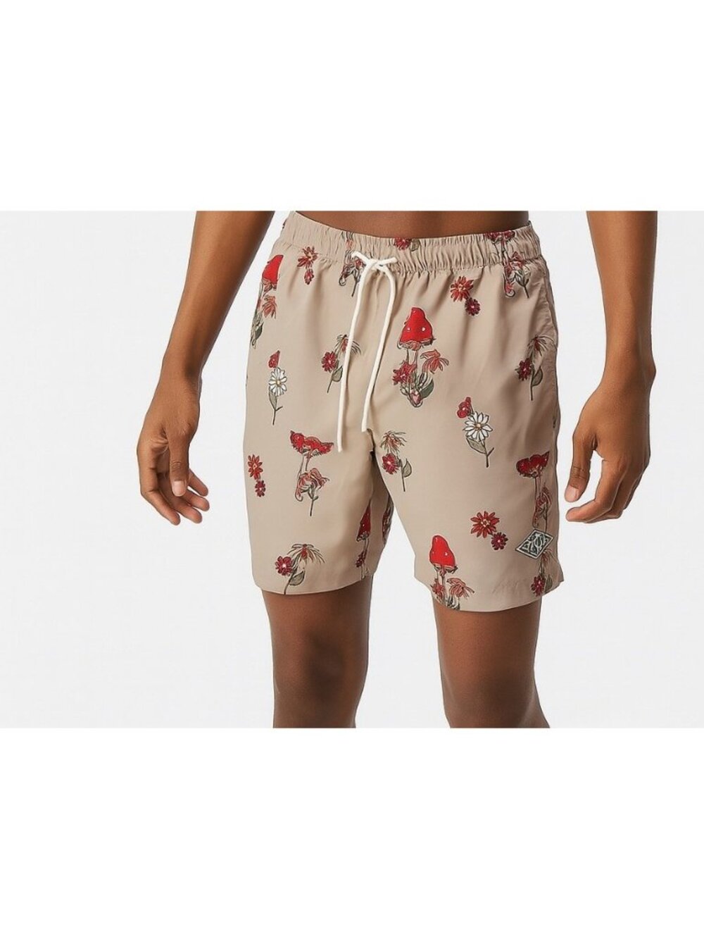 Pacsun Men’s Recycled Shrooms Mushrooms 17" Swim Trunks M